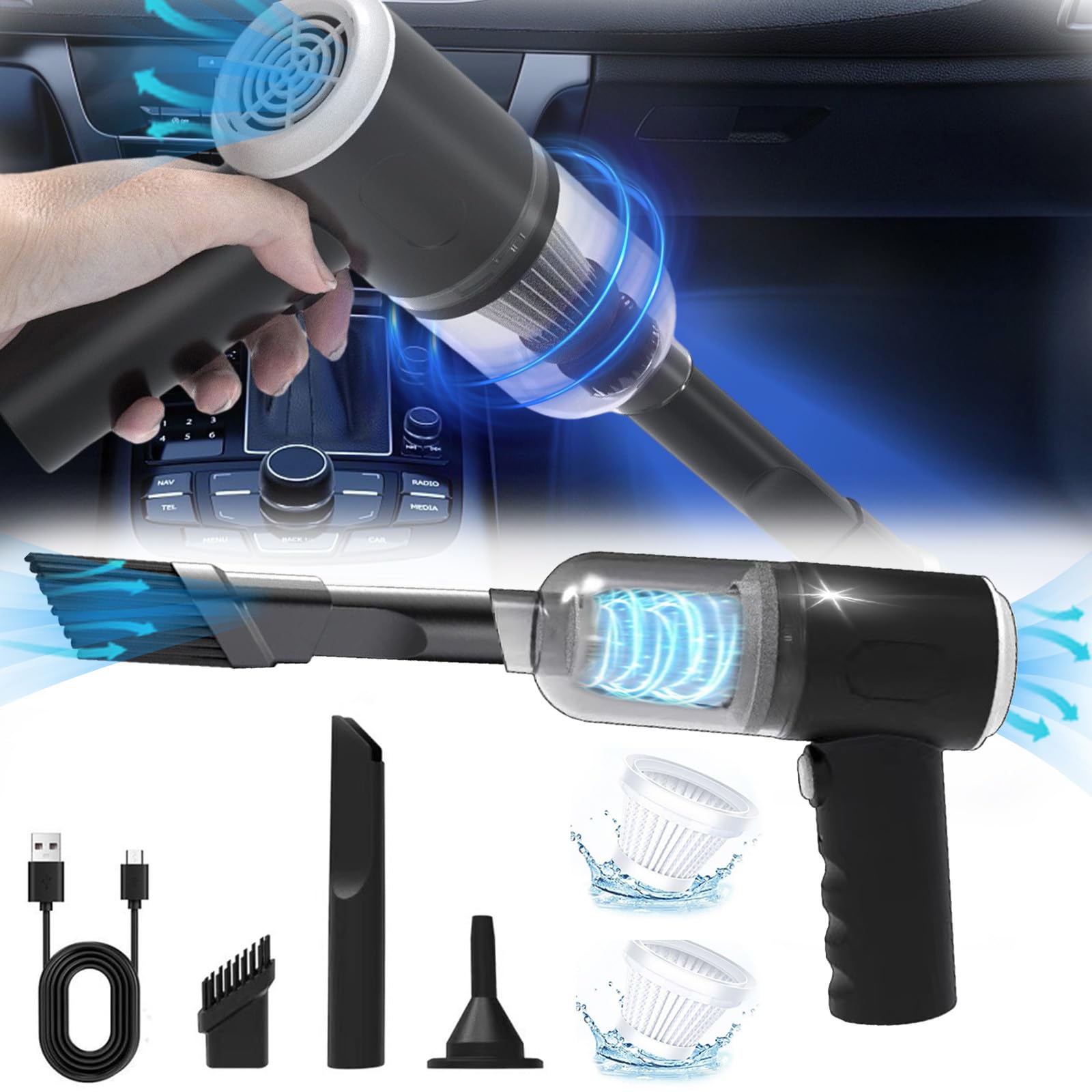 Generic 2 In 1 Handheld Vacuum Cleaner